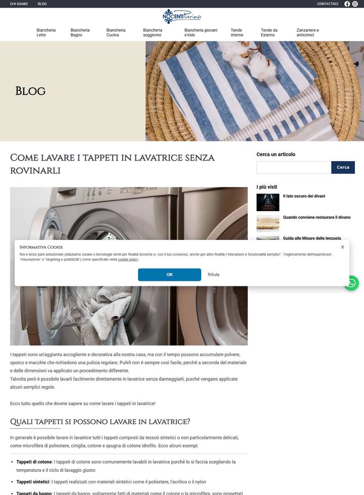 La parte alta della pagina di Nocenti Pierino